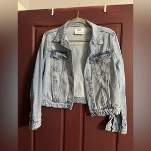 Zara Light Blue Jean Jacket